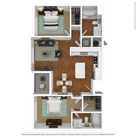 a floor plan of a 1 bedroom apartment